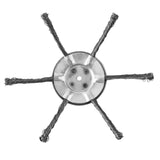 Maxbell Trimmer Head Steel Wire Disc Brush Head for Gardening Lawnmower Rust Removal 6 Blade