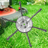 Maxbell Trimmer Head Steel Wire Disc Brush Head for Gardening Lawnmower Rust Removal 6 Blade