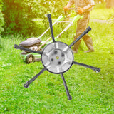 Maxbell Trimmer Head Steel Wire Disc Brush Head for Gardening Lawnmower Rust Removal 6 Blade