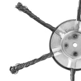 Maxbell Trimmer Head Steel Wire Disc Brush Head for Gardening Lawnmower Rust Removal 6 Blade