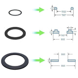 Maxbell Connector Seals Gaskets for 25076RP 10745, 10262 or 10255 Replacement Gasket 10262