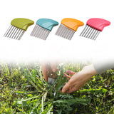 Maxbell Crevice Weeding Tool Hand Lawn Weeds Remover for Balconies Garden Lawn Green