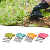 Maxbell Crevice Weeding Tool Hand Lawn Weeds Remover for Balconies Garden Lawn Green