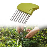Maxbell Crevice Weeding Tool Hand Lawn Weeds Remover for Balconies Garden Lawn Green