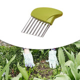 Maxbell Crevice Weeding Tool Hand Lawn Weeds Remover for Balconies Garden Lawn Green