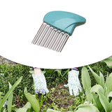Maxbell Crevice Weeding Tool Hand Lawn Weeds Remover for Balconies Garden Lawn Blue
