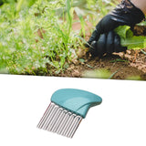 Maxbell Crevice Weeding Tool Hand Lawn Weeds Remover for Balconies Garden Lawn Blue