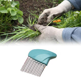 Maxbell Crevice Weeding Tool Hand Lawn Weeds Remover for Balconies Garden Lawn Blue