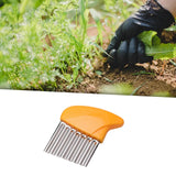 Maxbell Crevice Weeding Tool Hand Lawn Weeds Remover for Balconies Garden Lawn Orange