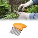 Maxbell Crevice Weeding Tool Hand Lawn Weeds Remover for Balconies Garden Lawn Orange