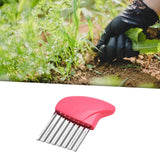 Maxbell Crevice Weeding Tool Hand Lawn Weeds Remover for Balconies Garden Lawn Pink