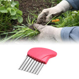 Maxbell Crevice Weeding Tool Hand Lawn Weeds Remover for Balconies Garden Lawn Pink
