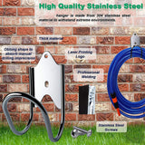 Maxbell Hose Holder Reel Heavy Duty Garden Hose Bracket for Lawn Garage Storage Bike