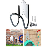 Maxbell Hose Holder Reel Heavy Duty Garden Hose Bracket for Lawn Garage Storage Bike
