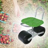 Maxbell Rolling Garden Seat Adjustable Patio Yard Stool Cart for Car Repair Planting