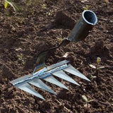Maxbell Weeding Rake Traditional Hoe Gardening Tool for Soil Loosening Backyard 5 Tine