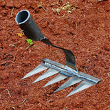 Maxbell Weeding Rake Traditional Hoe Gardening Tool for Soil Loosening Backyard 5 Tine