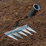 Maxbell Weeding Rake Traditional Hoe Gardening Tool for Soil Loosening Backyard 5 Tine
