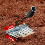 Maxbell Weeding Rake Traditional Hoe Gardening Tool for Soil Loosening Backyard 5 Tine