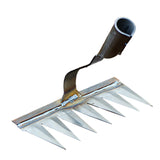 Maxbell Weeding Rake Traditional Hoe Gardening Tool for Soil Loosening Backyard 7 Tine