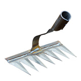 Maxbell Weeding Rake Traditional Hoe Gardening Tool for Soil Loosening Backyard 7 Tine
