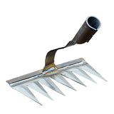 Maxbell Weeding Rake Traditional Hoe Gardening Tool for Soil Loosening Backyard 7 Tine