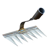Maxbell Weeding Rake Traditional Hoe Gardening Tool for Soil Loosening Backyard 7 Tine
