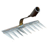 Maxbell Weeding Rake Traditional Hoe Gardening Tool for Soil Loosening Backyard 9 Tine