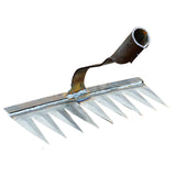 Maxbell Weeding Rake Traditional Hoe Gardening Tool for Soil Loosening Backyard 9 Tine
