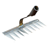Maxbell Weeding Rake Traditional Hoe Gardening Tool for Soil Loosening Backyard 9 Tine