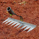 Maxbell Weeding Rake Traditional Hoe Gardening Tool for Soil Loosening Backyard 9 Tine
