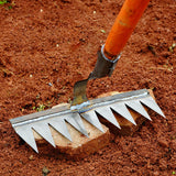 Maxbell Weeding Rake Traditional Hoe Gardening Tool for Soil Loosening Backyard 9 Tine