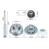 Maxbell Wire Swivel Brush Trimmer Head for Garden Power Tools Polishing Cleaning