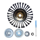 Maxbell Wire Swivel Brush Trimmer Head for Garden Power Tools Polishing Cleaning