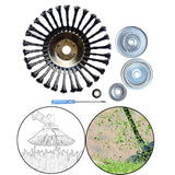 Maxbell Wire Swivel Brush Trimmer Head for Garden Power Tools Polishing Cleaning
