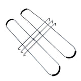 Maxbell Headstone Flower Saddle Wire Rustproof Decorations for Cemetery Wedding Yard