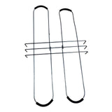 Maxbell Headstone Flower Saddle Wire Rustproof Decorations for Cemetery Wedding Yard