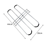 Maxbell Headstone Flower Saddle Wire Rustproof Decorations for Cemetery Wedding Yard