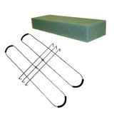 Maxbell Headstone Flower Saddle with Floral Foam Sturdy for Cemetery Outdoor Wedding