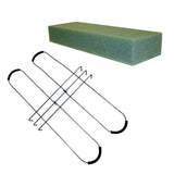 Maxbell Headstone Flower Saddle with Floral Foam Sturdy for Cemetery Outdoor Wedding