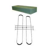 Maxbell Headstone Flower Saddle with Floral Foam Sturdy for Cemetery Outdoor Wedding