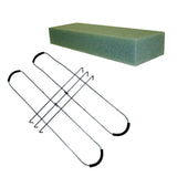 Maxbell Headstone Flower Saddle with Floral Foam Sturdy for Cemetery Outdoor Wedding