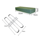 Maxbell Headstone Flower Saddle with Floral Foam Sturdy for Cemetery Outdoor Wedding