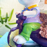 Maxbell Lovely Rabbit Flowerpots Resin Cartoon Planter Pots for Fairy Garden Desktop Boy