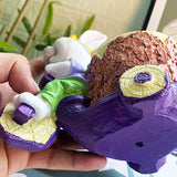 Maxbell Lovely Rabbit Flowerpots Resin Cartoon Planter Pots for Fairy Garden Desktop Boy