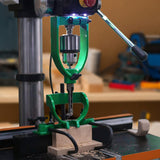 Maxbell Square Hole Drill Fixed Bracket for Drill Machine Woodworking Bench Mortiser Green