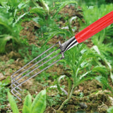Maxbell Seafood Digging Rake Gardening Tool Gardening Hoe for Backyard Lawn Planting 33cm 4T
