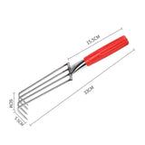 Maxbell Seafood Digging Rake Gardening Tool Gardening Hoe for Backyard Lawn Planting 33cm 4T