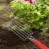 Maxbell Seafood Digging Rake Gardening Tool Gardening Hoe for Backyard Lawn Planting 33cm 6T