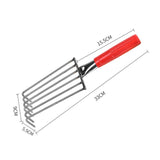 Maxbell Seafood Digging Rake Gardening Tool Gardening Hoe for Backyard Lawn Planting 33cm 6T